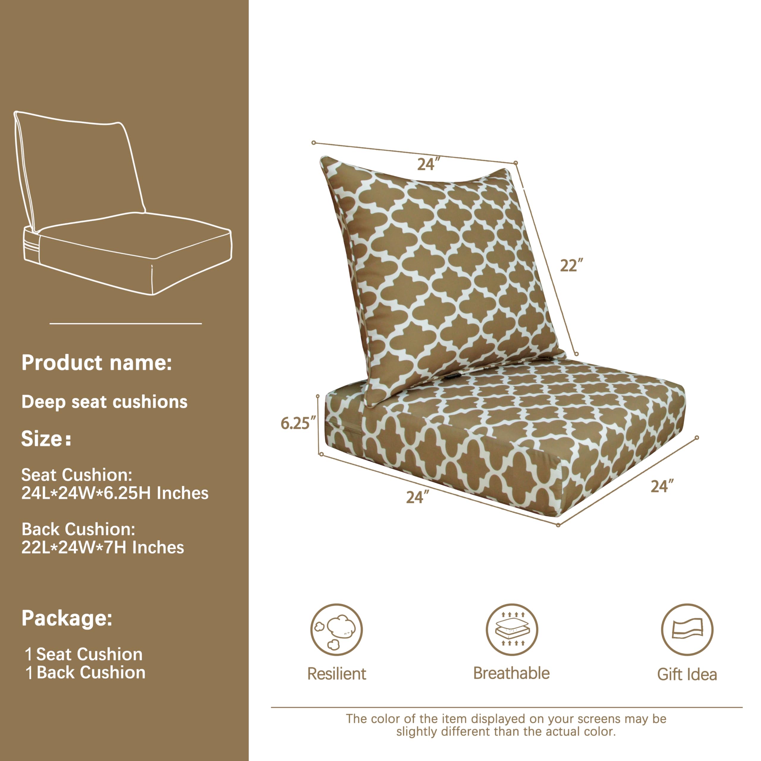 Blazing Needles 19-inch U-Shaped Twill Tufted Dining Chair Cushions (Set of 4) Grape Purple