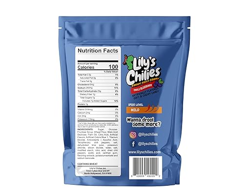 Miniatura 2 de Lilys Chilies, Caramelo masticable agrio y chile (cinturones de chile y arándanos)