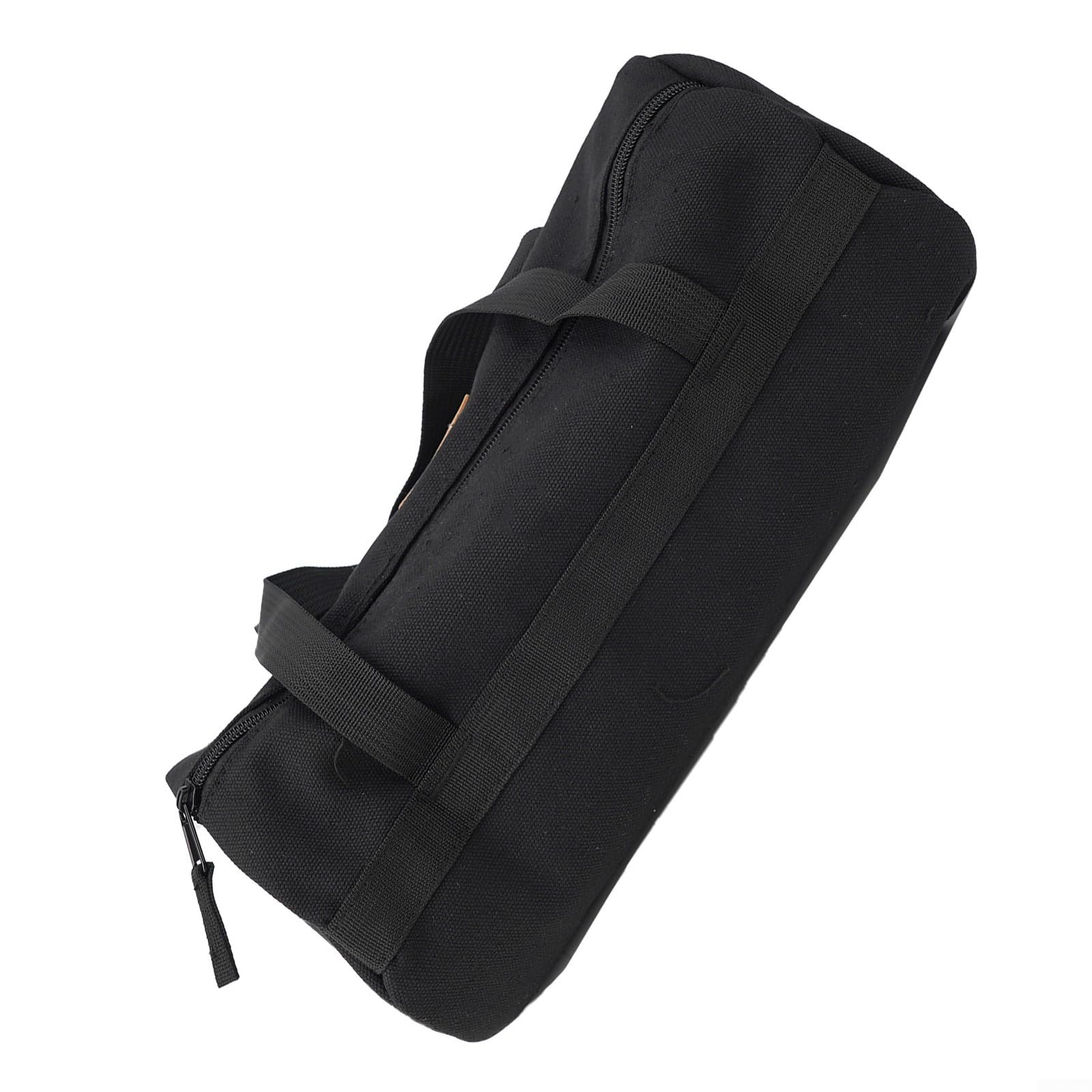 Camping Storage Bag, Canvas Camping Tool Tent Peg Storage Bag/Ground Nail Bag/Hammer Rope Organiser for Outdoor Camping Hiking(Black)