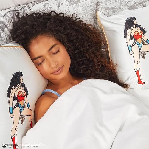 Vista 357 de Kitsch x Elf - Funda de almohada de satén con cremallera de tamaño queen/estándar, para el cabello y la piel, funda más suave que la seda, lavable a