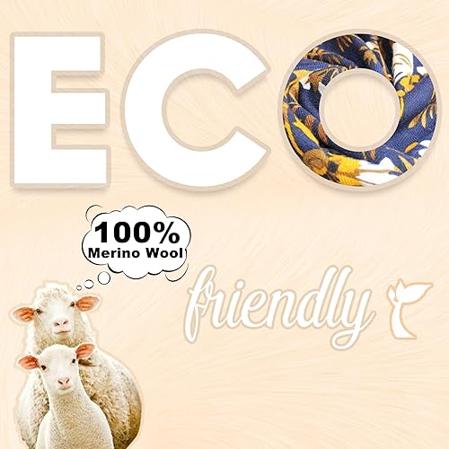 Miniatura 2 de DANA XU Bufanda de manta pashmina extra grande de lana merina 100% para mujer, chal de cachemira para viajes, bufanda floral para otoño e invierno