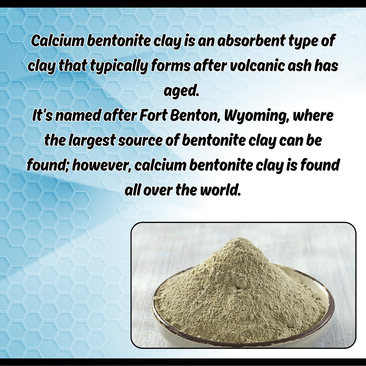 Calcium Bentonite Clay Powder 5lb by Essencea Pure Bulk Ingredients | Deep Pore Detox Face & Hair Mask | 100% Natural & Unrefined Indian Healing Clay | DIY Deodorants (80 Ounces) [Packaging May Vary]