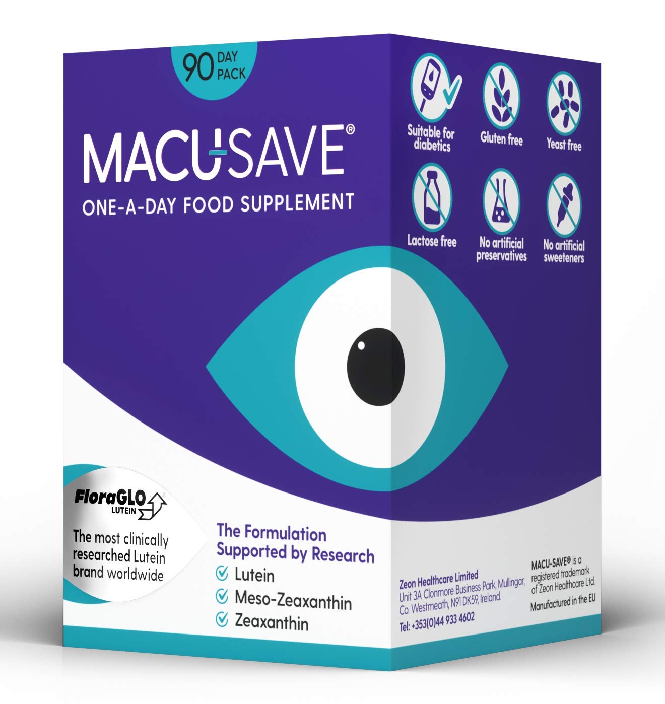 Buy MacuSAVEFood Supplement with MesoZeaxanthin/Lutein and Zeaxanthin