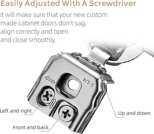 Miniatura 3 de Ravinte - Bisagras suaves para alacena, bisagras ocultas invisibles de níquel satinado acero inoxidable, cierre automático