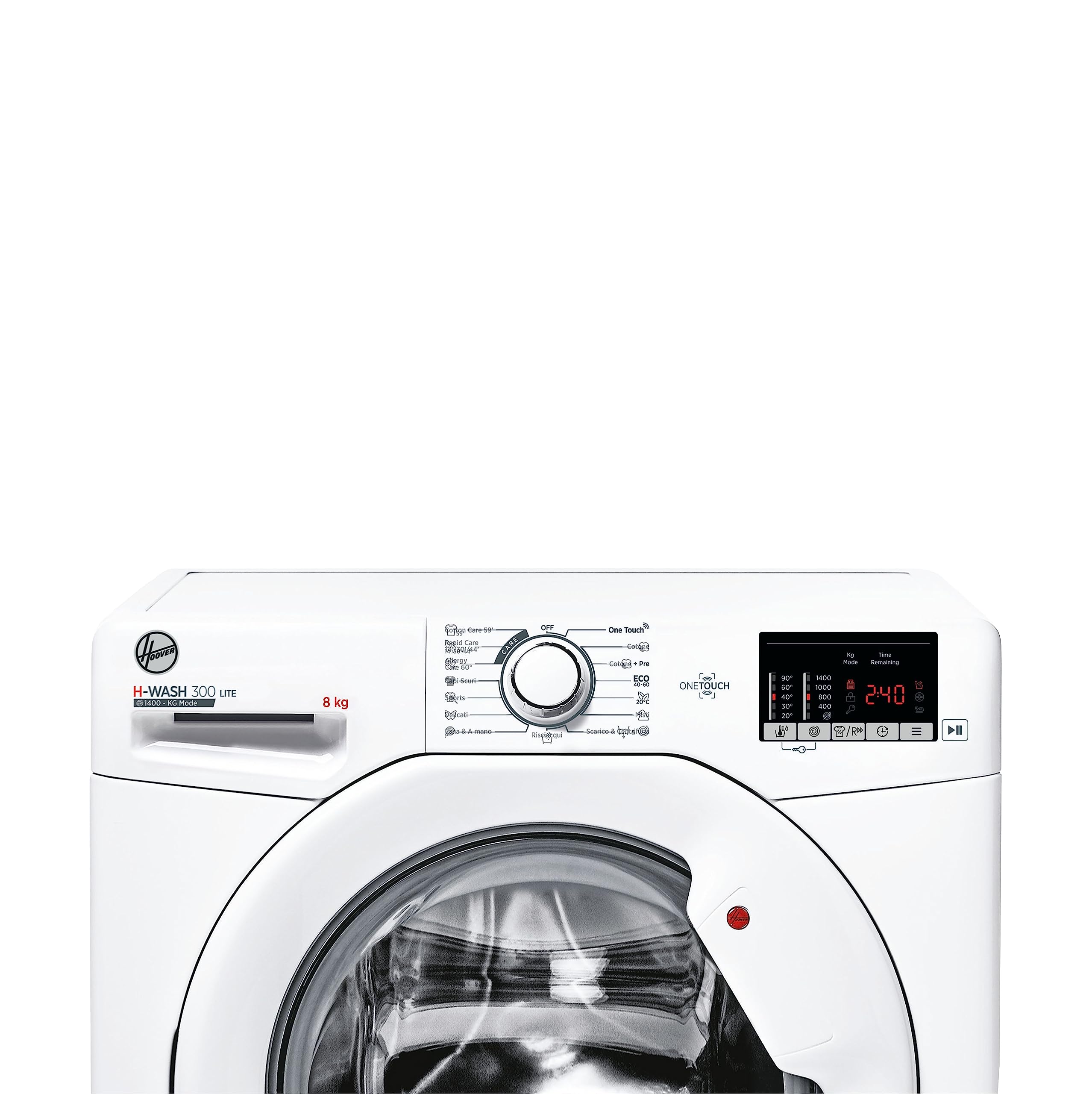 Hoover H-WASH 300 LITE H3W 482DA3/1-S Waschmaschine 8 kg Mix-Power-System 16 Programme
