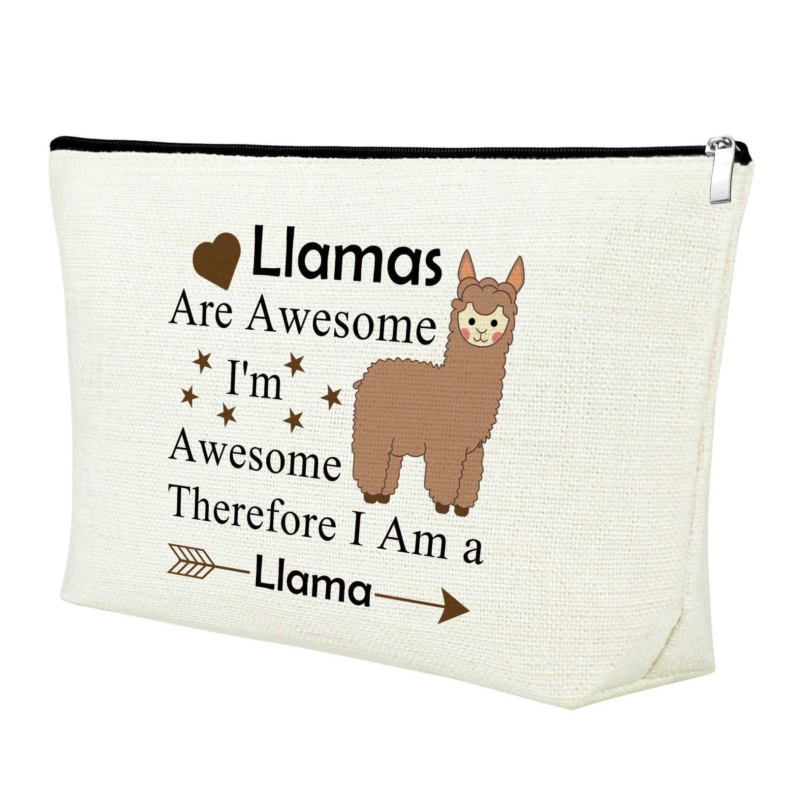 Mxrymvu Llama Gifts for Women Llama Makeup Bag Llamas Lover Gift Llamas Themed Cosmetic Bag Animal Lover Present Graduation Christmas Birthday Present