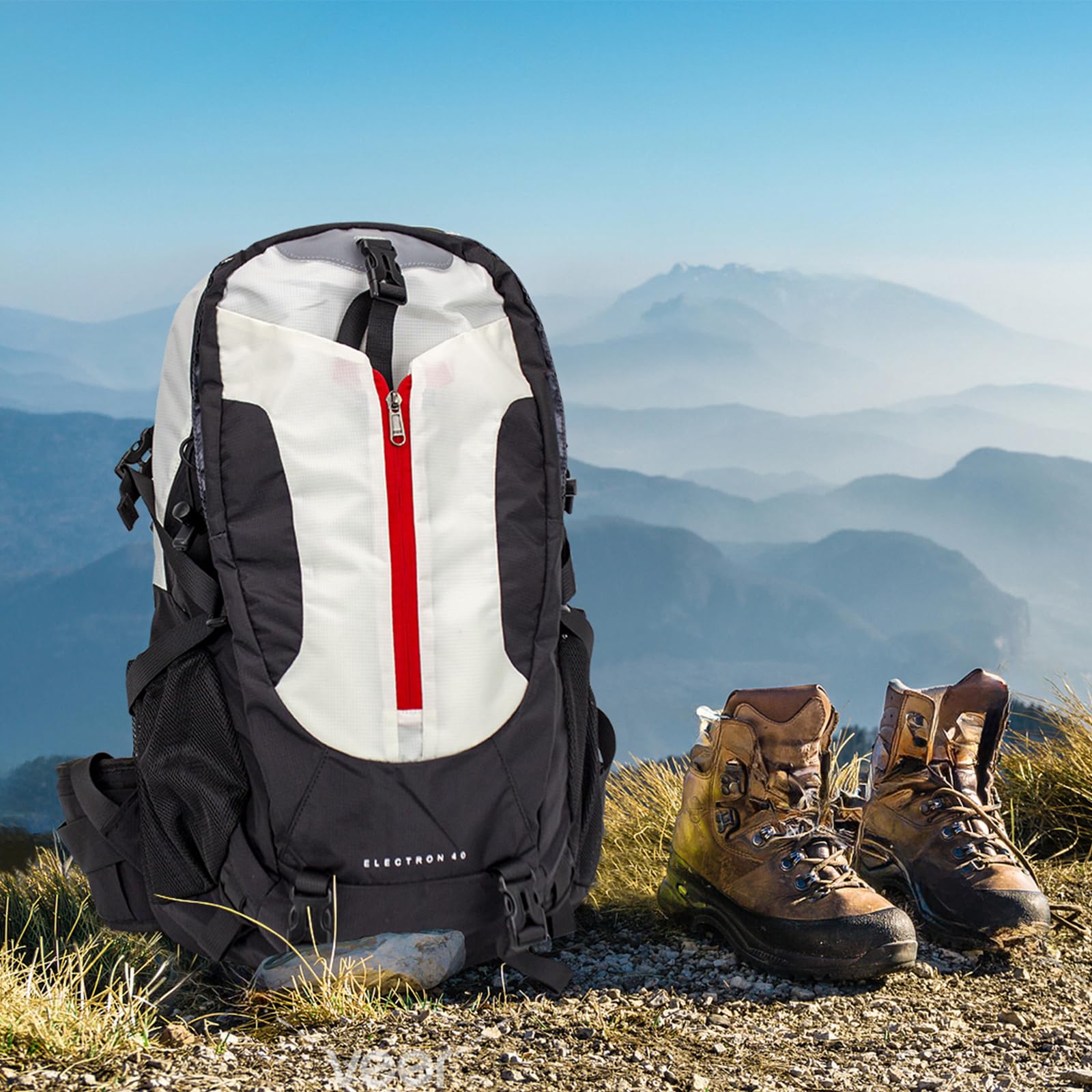 40L Zaino Trekking per Uomo Donna, Nero