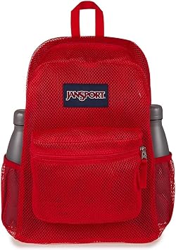 JanSport Eco Mesh Backpack 33L 15 inch Laptop Bag, Red Tape