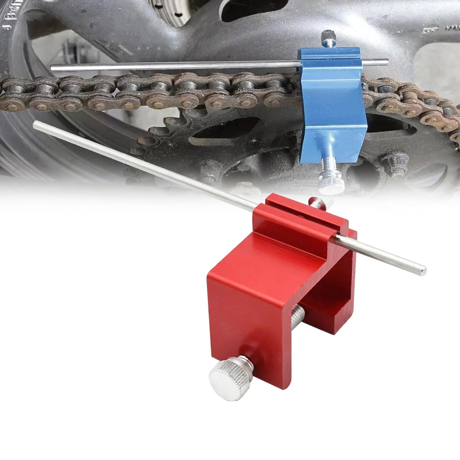 Outil d'alignement de chaîne de moto et VTT universel compatible Y&amaha
