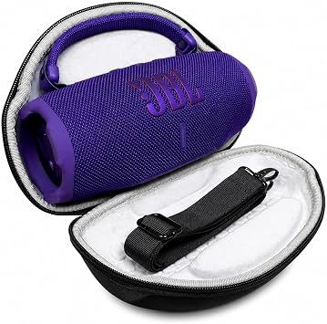 JBL Charge 6 - Portable Waterproof & Drop-Proof Bluetooth Speaker, Bold Pro Sound with AI Sound Boost, 28Hrs Playtime, Auracast, Including Winguard Protective Travel Case Purple