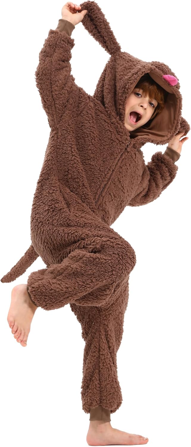 Kids & Teens Poodle Dog Onesie Costume Puppy Dog Halloween Costume Cosplay Costume