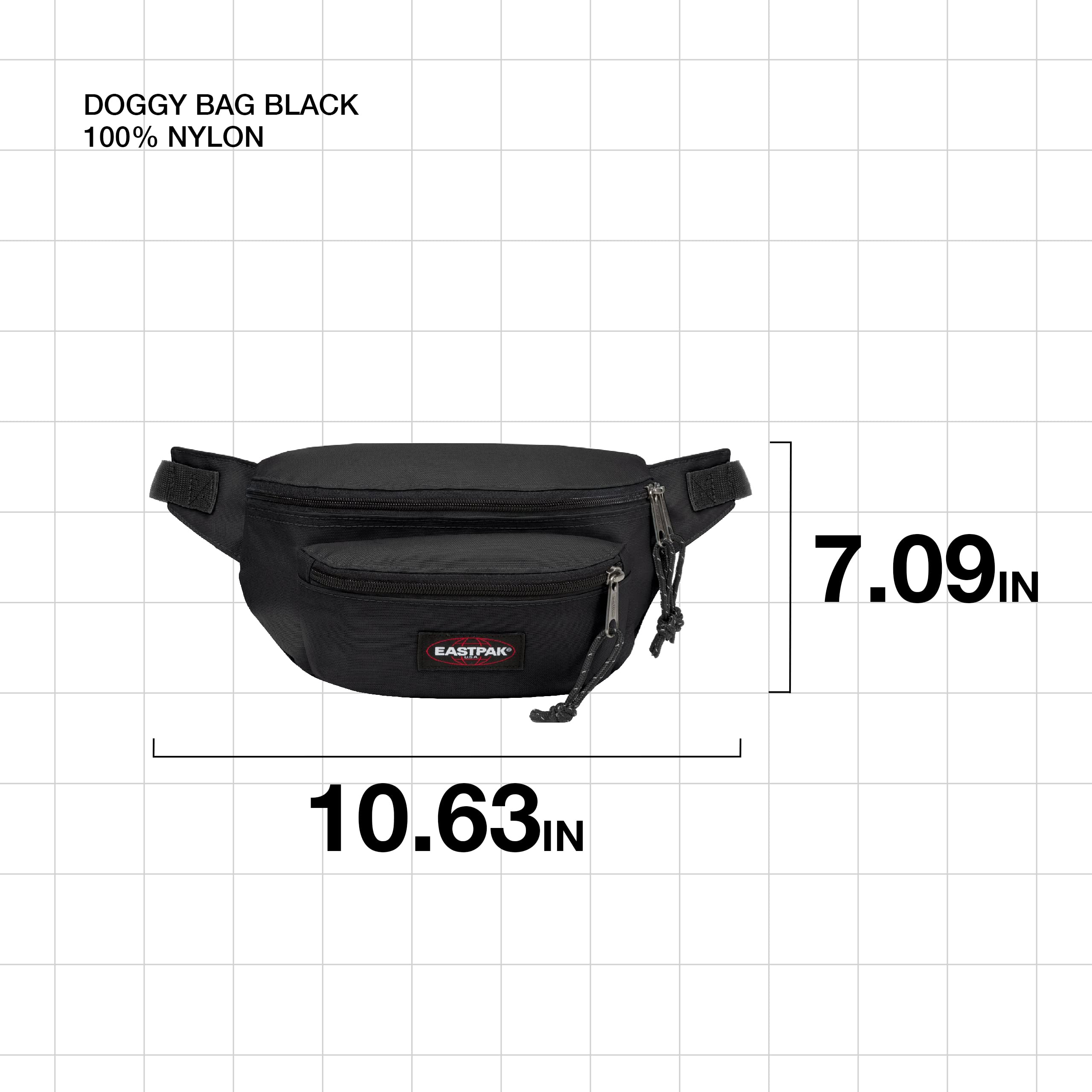 Eastpak Doggy Bag Sac Banane, 27 L - Black (Noir) & The One Sac Bandoulière, 27 L - Black (Noir)