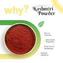 Pure Organio Organic Kashmiri Chilli Powder - Premium, Authentic, Hand-Pounded, Fresh Lal Mirch Spice - Deep Red Colour, Mild Flavor (Byadagi chilli variety) (1 Kg) gallery image