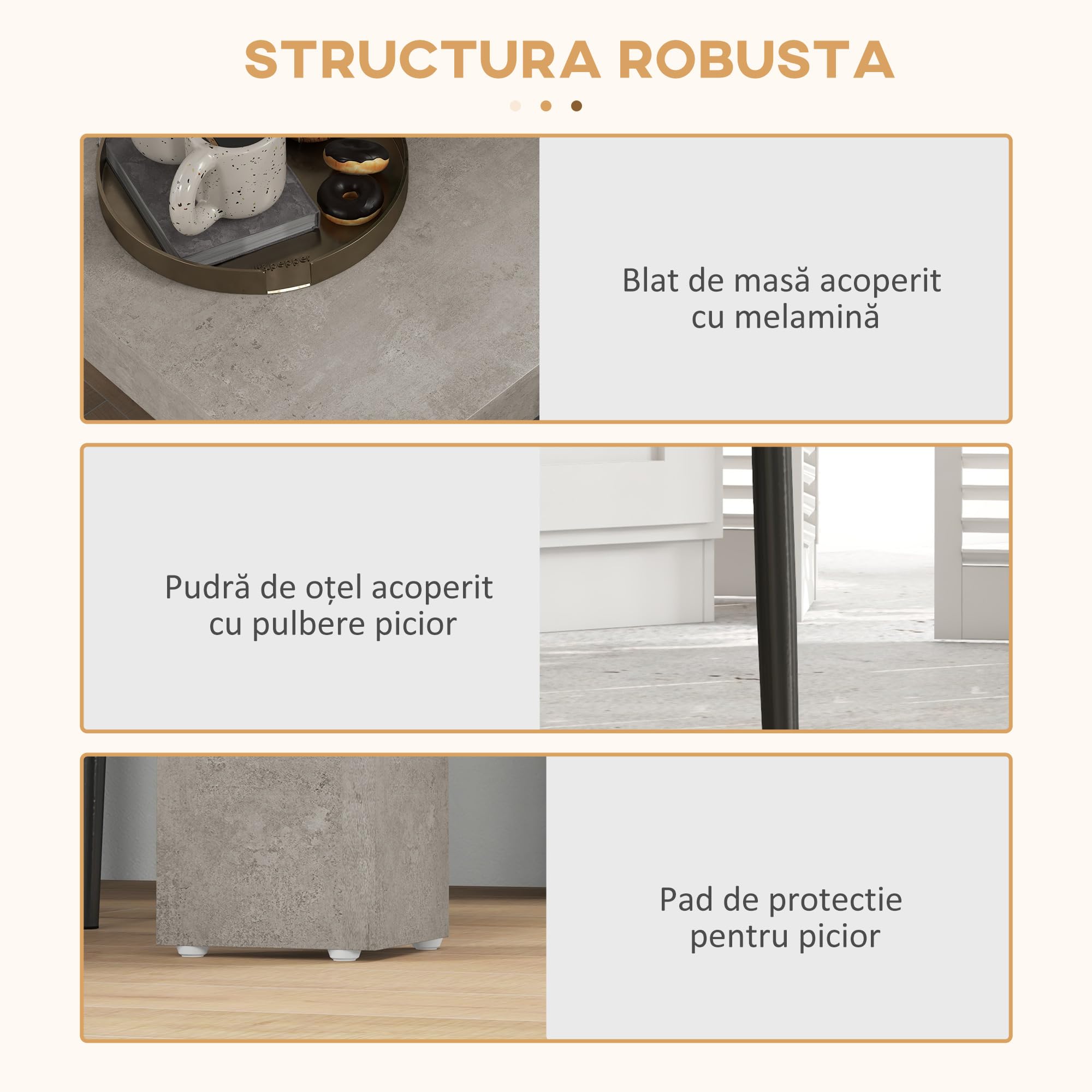 HOMCOM Set da Pranzo 3 Pezzi con Tavolo da Cucina 80x80x76 cm e 2 Sedie Moderne e Salvaspazio 41x50x97 cm, in MDF, Acciaio e Pelle PU, Grigio