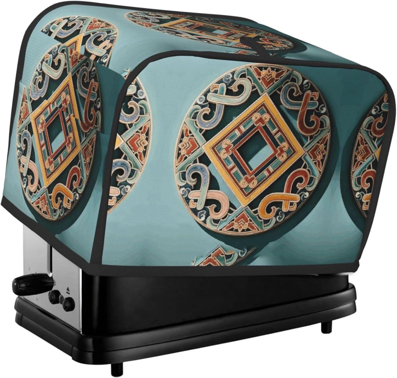 Fang Shengwen Toaster Cover 2 Slice, Waterproof Bread Machine Covers with Pockets Universal Size Kitchen Small Appliance Cover with Handle, Dust and Fingerprint Protection