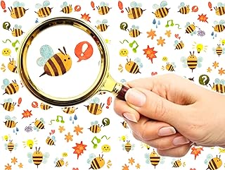 Nail Stickers Decal Transfers (5 Sheets) FLONZNAIL Cute Bumblebee Honey Bee Emoji Watercolor Illustration