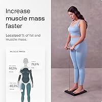 Vista 2 de WITHINGS Body Scan - Báscula WiFi Conectada para Mejorar tu Salud, Báscula Personal BIA, Análisis de Composición Corporal, Grasa Corporal, Masa
