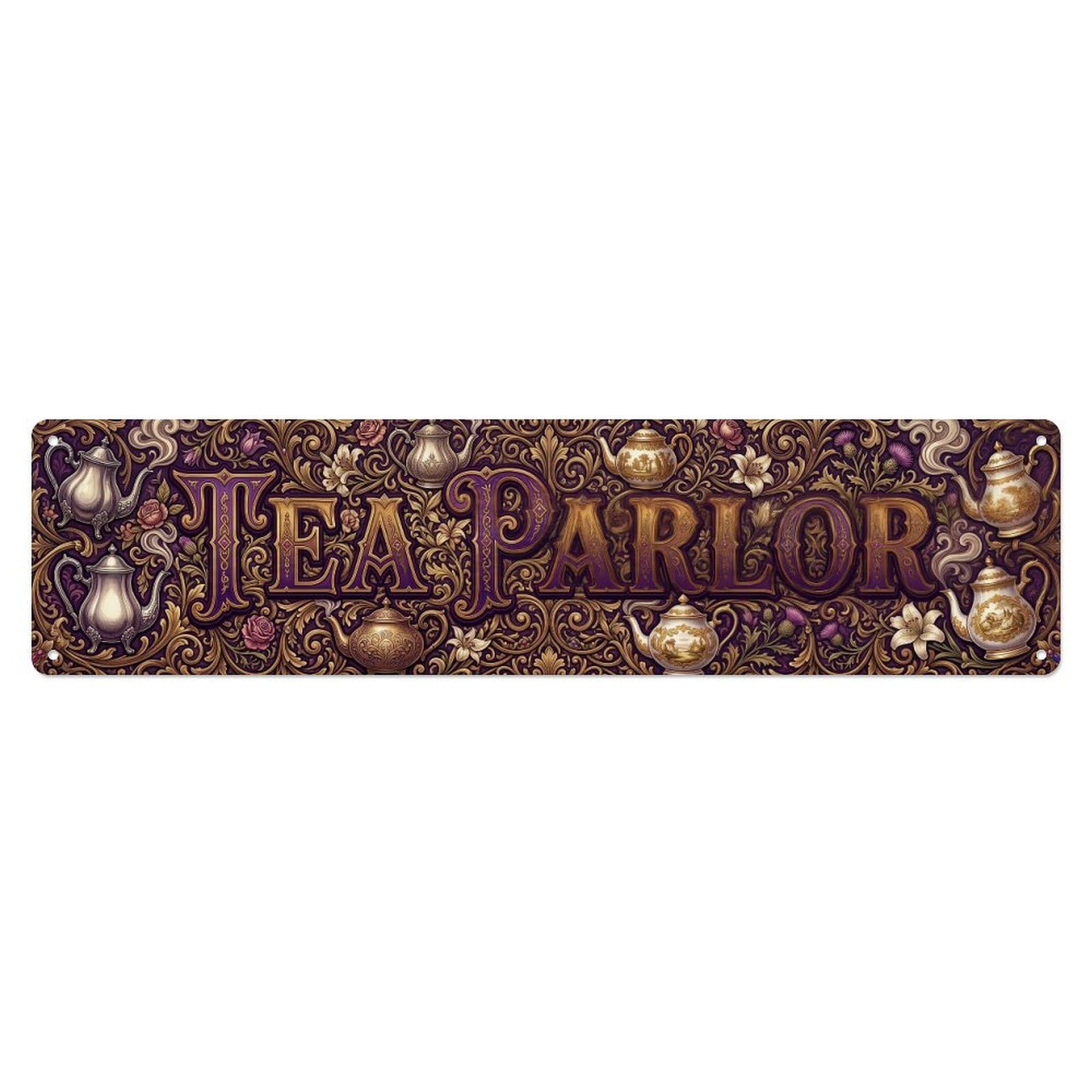 Tea Parlor Rustic Decor Metal Tin Sign