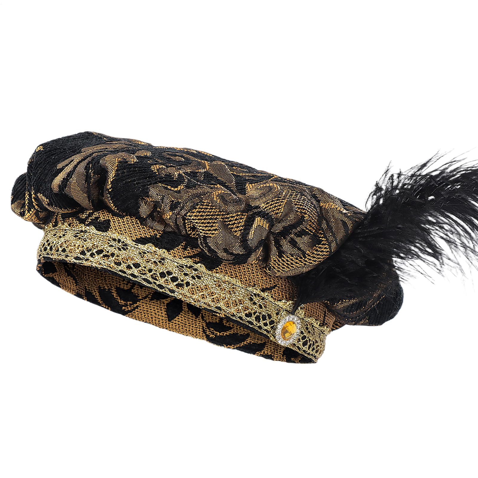 Renaissance Hat, Medieval Hat Men With Feathers, Renaissance Costume Accessories Festival Party Masquerade Stage Cosplay