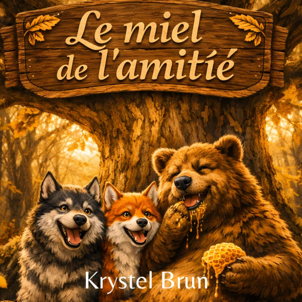 LE MIEL DE L'AMITIÉ: Conte illustré en couleur, avec jeux, activités, découverte des abeilles et texte adapté dyslexie (Arial 16) – 4‑8 ans