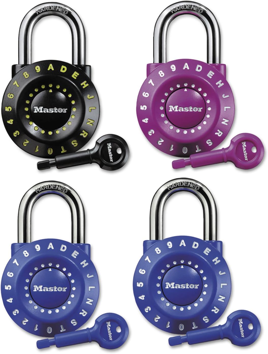 Master Lock 1590D Set-Your-Own Combination Lock, Steel, 1 7/8-Inch Wide, Assorted