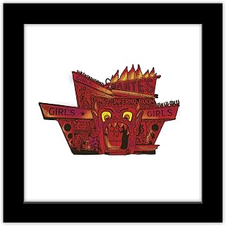 Trends International Gallery Pops Beetlejuice - Dante's Inferno Wall Art Wall Poster, 12.00" x 12.00", Black Frame Version