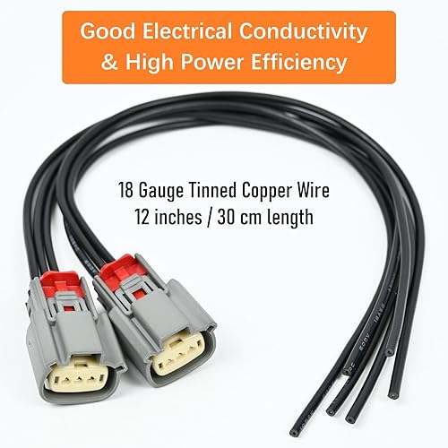 Miniatura 4 de 2 piezas de conectores de bobina de encendido arnés de coleta CU2Z-14S411-AFA para Ford Expedition F150 Explorer Flex Lobo Taurus Transit-150