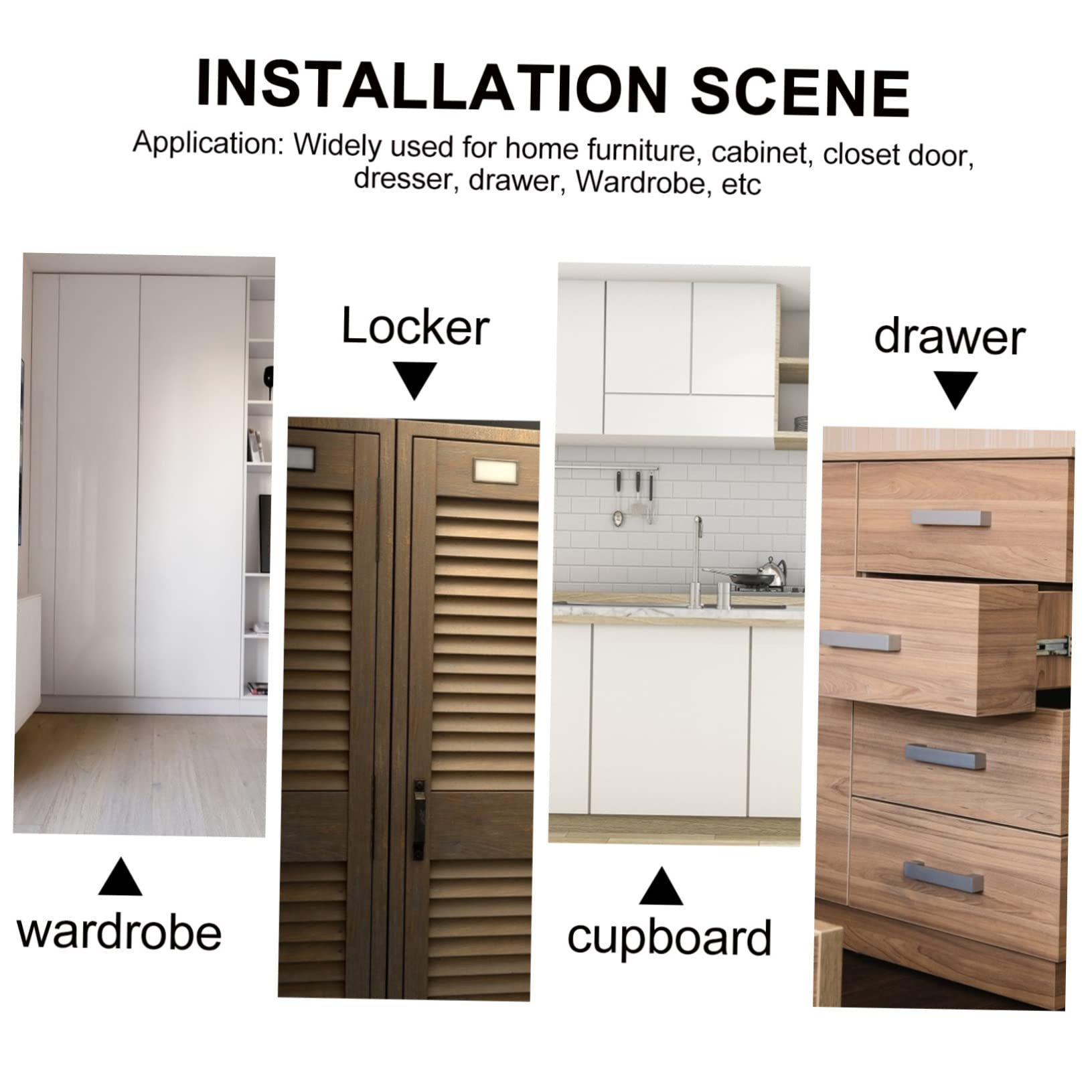 OSALADI 4sets Cerniere Per Per Installazione Sospesa e Facile Usare e Resistente Adatte Per Mobile