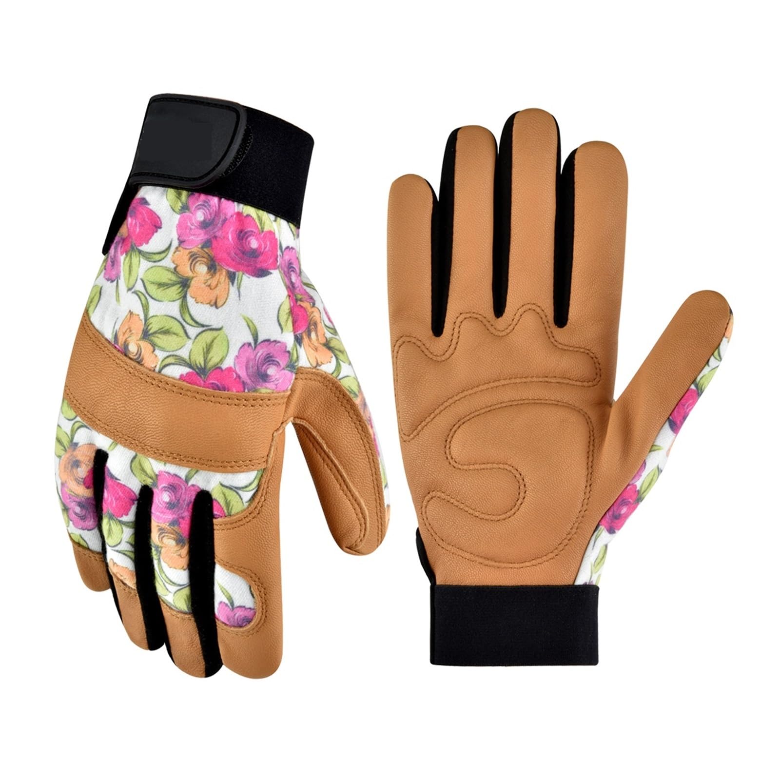 Gants jardin cuir chèvre souples pour désherber et planter des fleurs dans le jardin de style 1