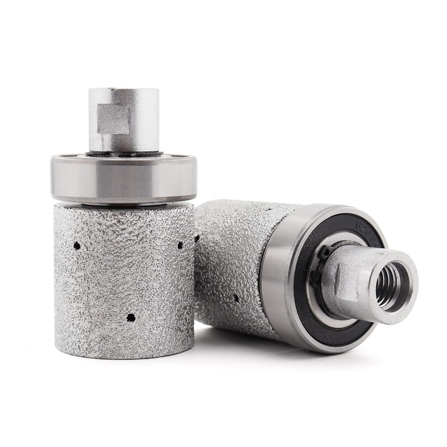 2 pollici vuoto brasato diamante grezzo dito fresatura bit rettifica tamburo ruota per piastrelle porcellana ceramica marmo cemento con 5/8-11 filo