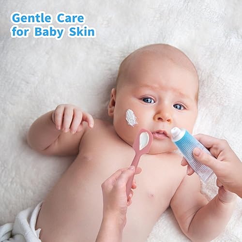 Miniatura 3 de Espátula de crema para pañales, espátula para pañales para bebés, espátula de silicona suave, aplicador de crema para pañales, cepillo de crema para