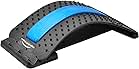 Back Stretching Device,Back Massager for Bed & Chair & Car,Multi-Level Lumbar Support Stretcher Spinal, Lower and Upper Muscle Pain Relief(Black/Blue)
