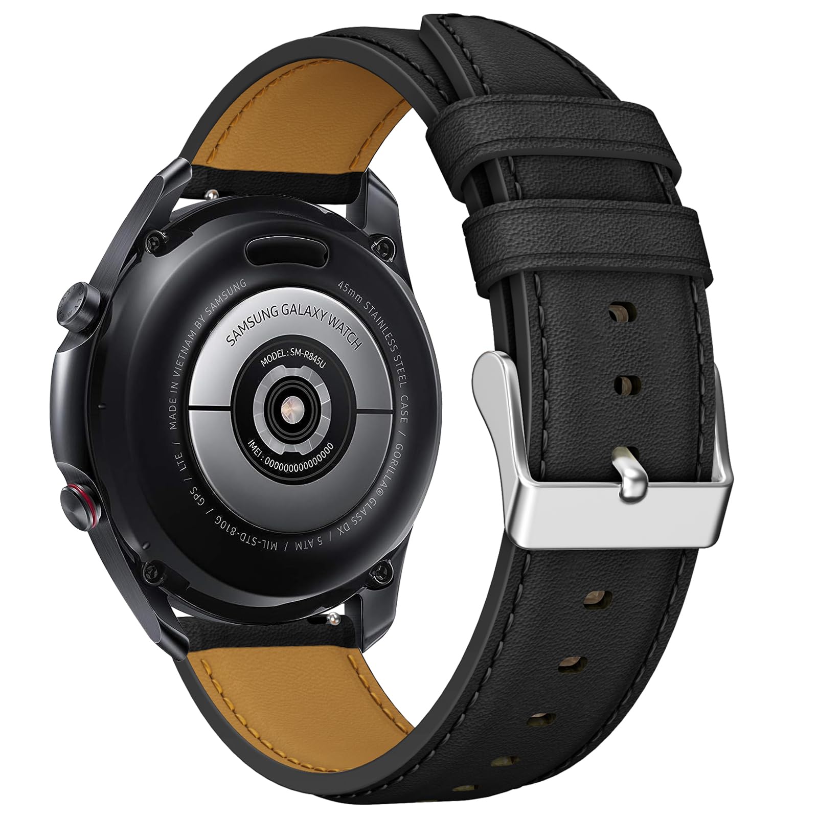 Cinturino per Amazfit GTR 3 Pro, 22mm Cinturino in Pelle per Amazfit GTR 4, GTR 3, GTR 3 Pro, GTR 2, GTR 2e, Amaz fit Stratos, Stratos 2, Stratos 3, Amazfit Pace, Amazfit Balance, Amazfit GTR 47mm