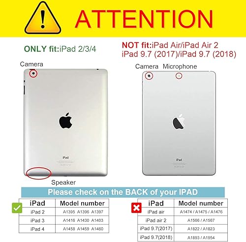 Miniatura 2 de AVAWO Funda para niños con protector de pantalla integrado para iPad 2 3 4 (modelo antiguo) - Soporte de mango a prueba de golpes compatible con