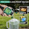 Medidor de flujo de agua con pantalla giratoria de 180°, precisión ±5%, entrada de latón | Medidor de agua impermeable con LCD para manguera de jardín exterior, RV e irrigación, riego de césped, mide galones/litros 7