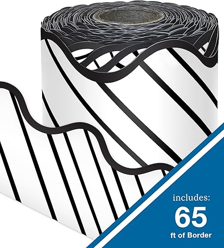 Vista 201 de Carson Dellosa Grow Together - Bordes de madera clara para tablón de anuncios de 65 pies, 1 rollo de ribete natural para pizarra blanca, corcho