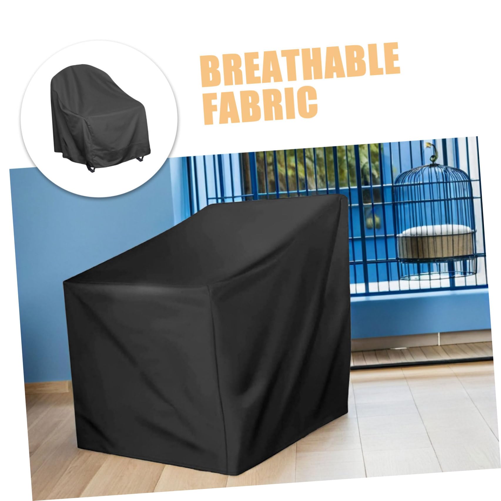 DOITOOL Fodera Resistente per Sedia a Dondolo da Giardino, Copertura per Poltrona Girevole da Esterno, Protezione per Mobili da Patio e Sedie da Prato