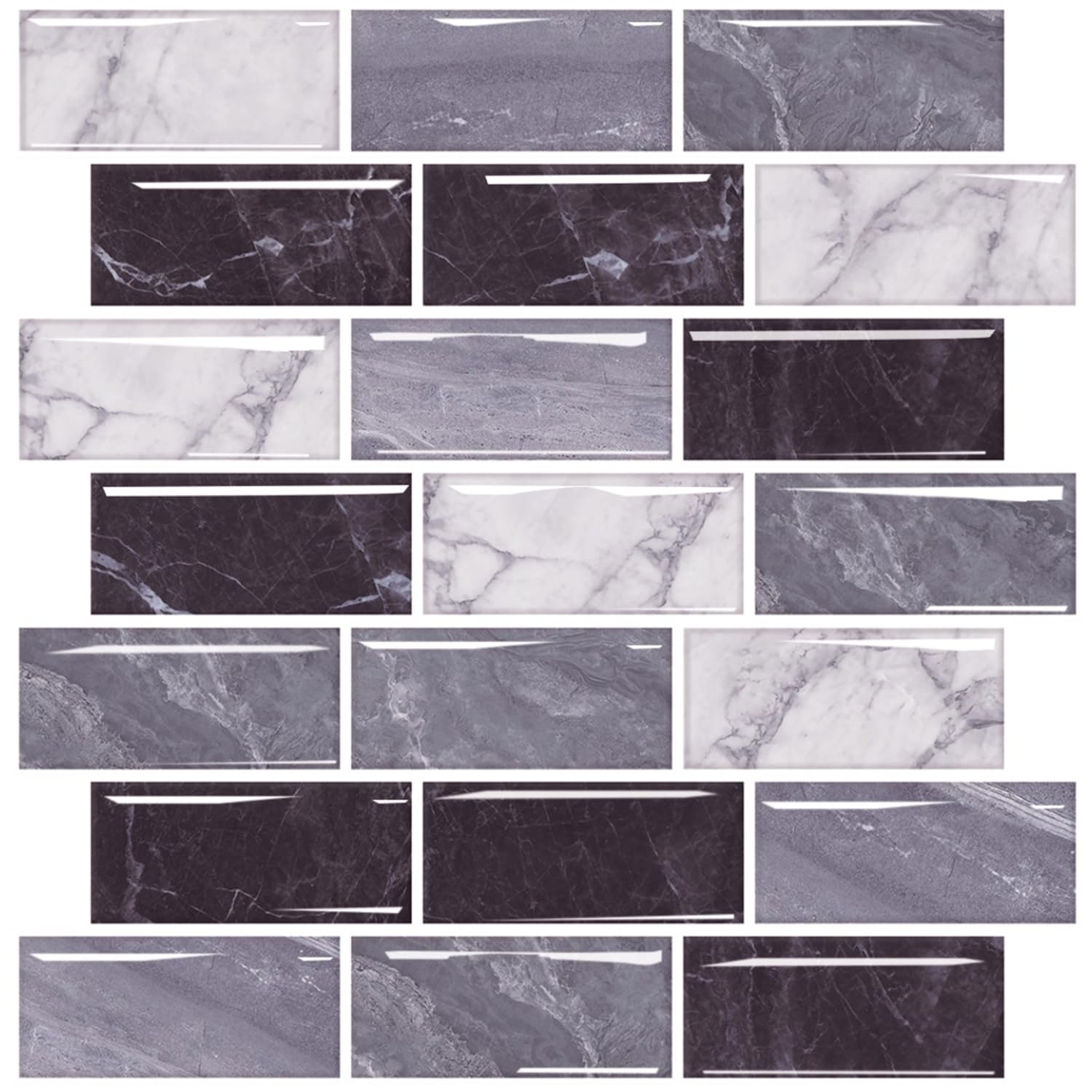 HPNIUB 10 Sheet Peel and Stick Tiles,30 * 30cm Tile Stickers for Kitchen Wall Stickers,Bathroom Stickers for Walls Waterproof Bathroom Tile Self Adhesive Tiles for Kitchen Living Room Decor — image 1