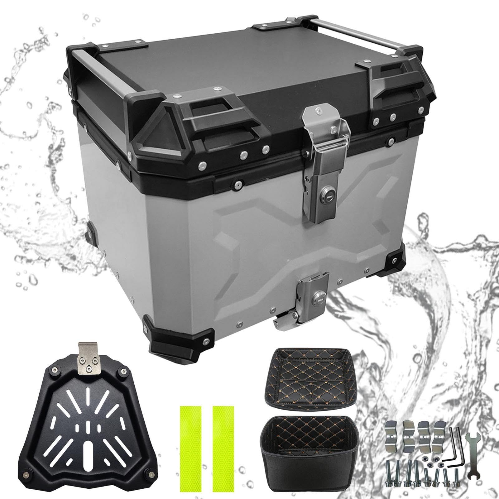 GENERIC Top Case Moto | de cola de motocicleta | Top Case impermeable