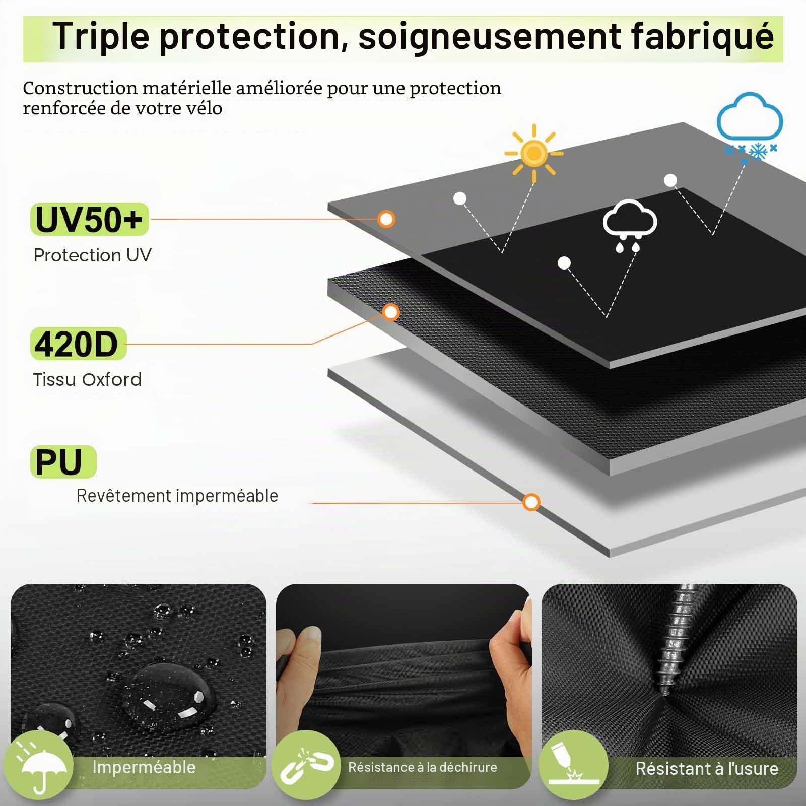 Housse de barbecue résistante aux intempéries 90 x 70 x 110 cm - Tissu Oxford 420D - Imperméable - Résistant à la déchirure - Protection contre la rouille et la moisissure - Housse de barbecue