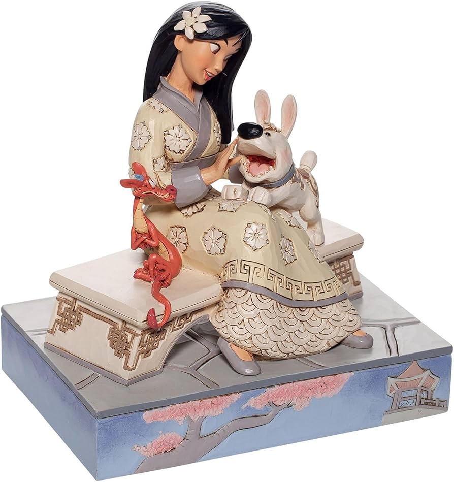 Amazon.co.jp: enesco Disney Traditions ムーラン ホワイトウッド