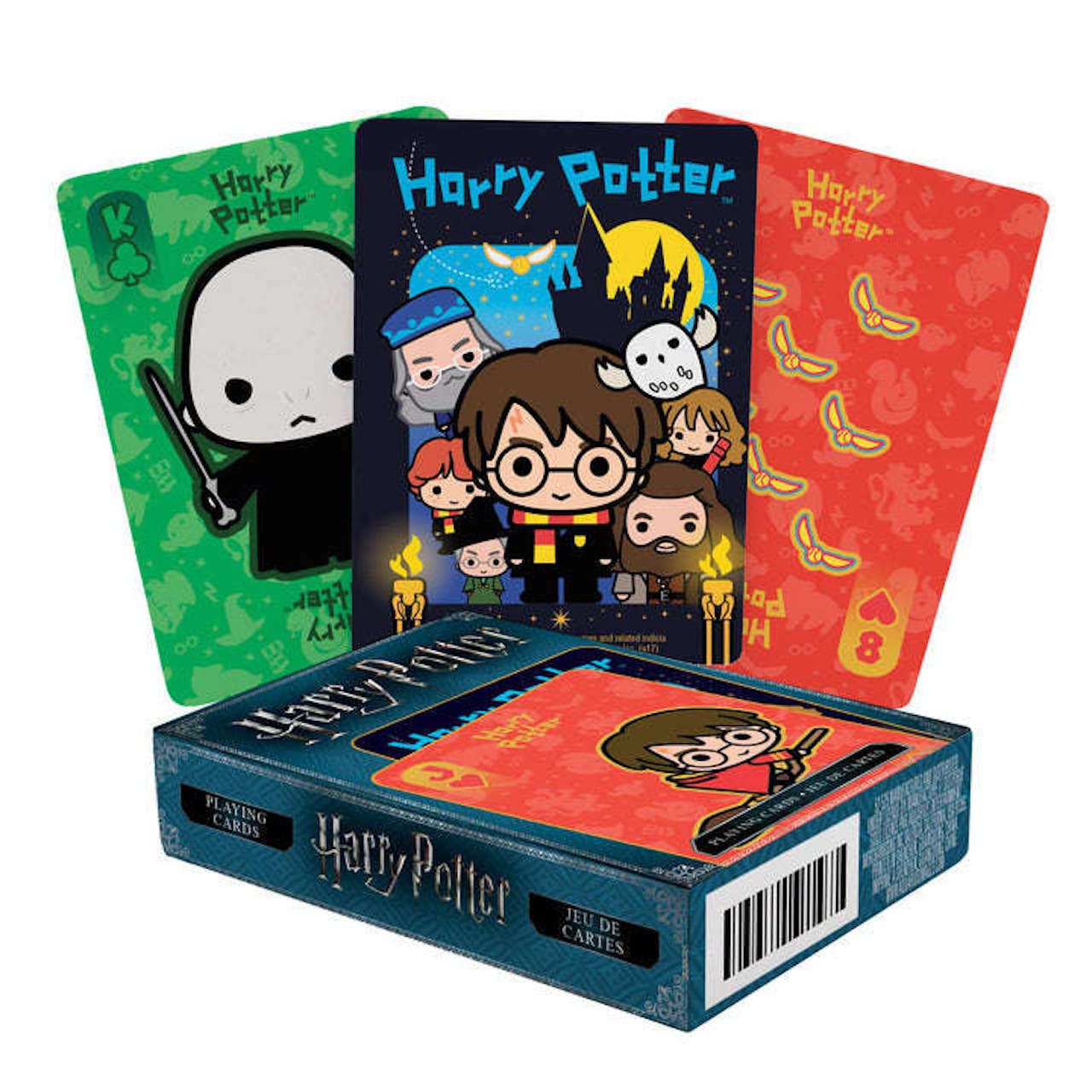 AQUARIUS Harry Potter Playing Cards - Chibi Themed Deck of Cards for Your Favorite Card Games - Officially Licensed Harry Potter Merchandise & Collectibles