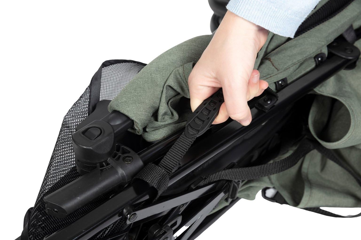 Wózek Easy Walk Sage-Green — Elegancja, Komfort I Funkcjonalność Dla Dorastających Dzieci, Idealny Na Każdy Spacer
