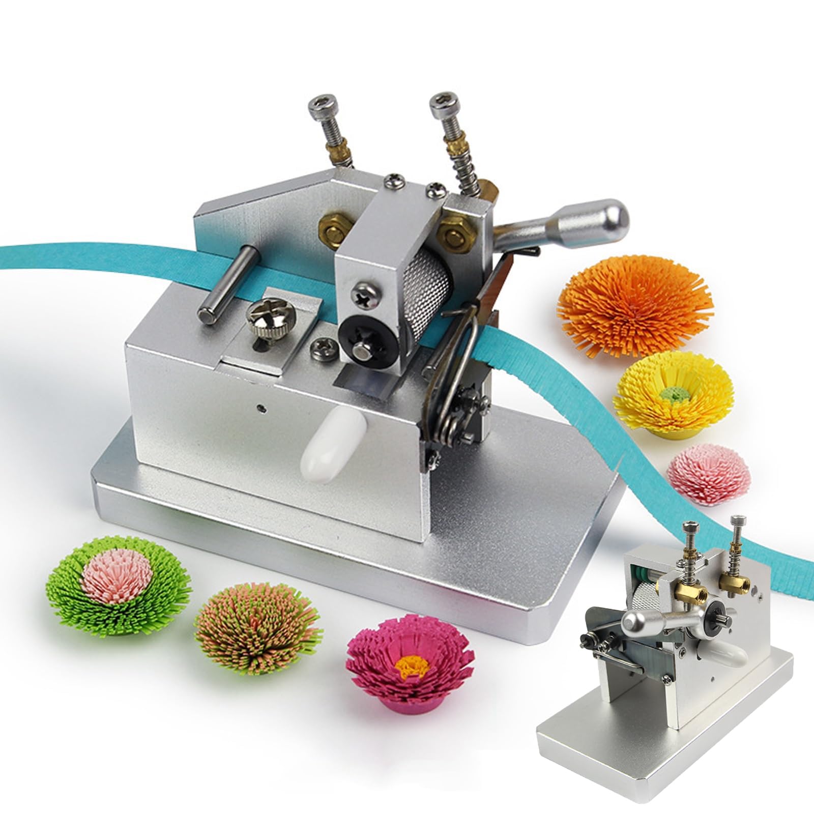 Maszyna do cięcia Fringer, ręczna maszyna do quilling papieru, regulowana szerokość od 0,3 do 2,5 mm, do ręcznie robionych kolorowych wzorów 3D