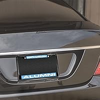 Vista 209 de Rico Industries NCAA Black Laser Cut Chrome Frame 12" x 6" Black Laser Cut Chrome Frame - Car/Truck/SUV Automobile Accessory