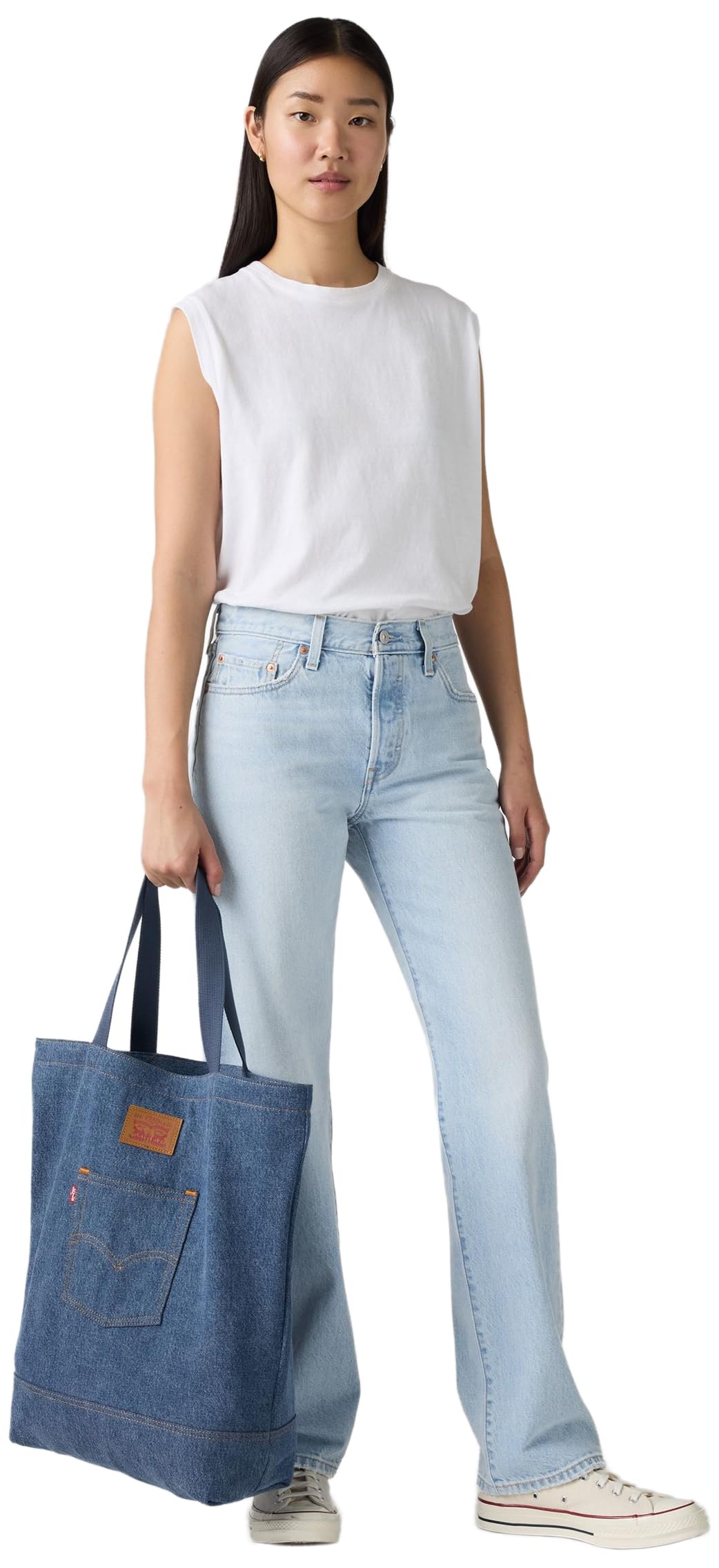 Levi's Red Tab Mainline, LFA LM Bags Tote Hommes, Indigo Mid Wash 8, Taille Unique
