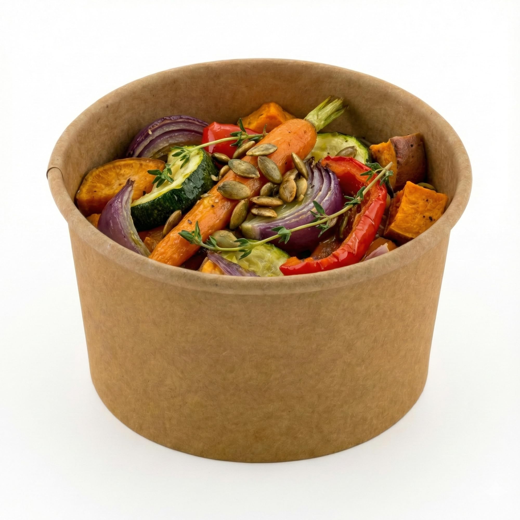 Coppetta 8-Ounce Dessert Cups, 50 Disposable Ice Cream Cups - Lids Sold Separately, Sturdy, Kraft Paper Frozen Yogurt Bowls, For Hot And Cold Foods, Perfect For Gelato Or Mousse - Restaurantware