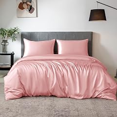 TXHSILK 100 Silk Sheets 7A Silk 3 Pieces Bed Sheets Breathable Smooth 1 Duvet Cover 2 Pillowcases with