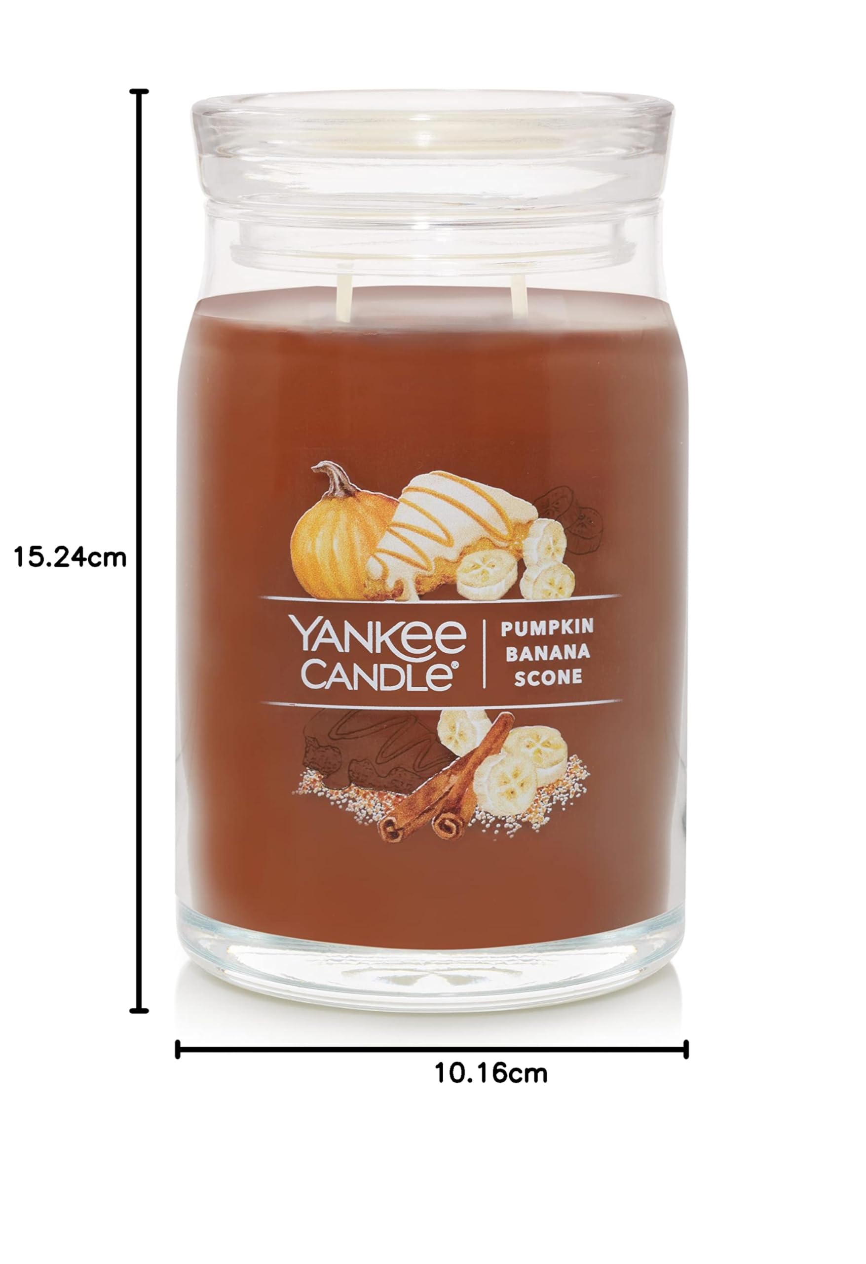 Yankee Candle Duftkerze im Glas, Pumpkin Banana Scone Signature