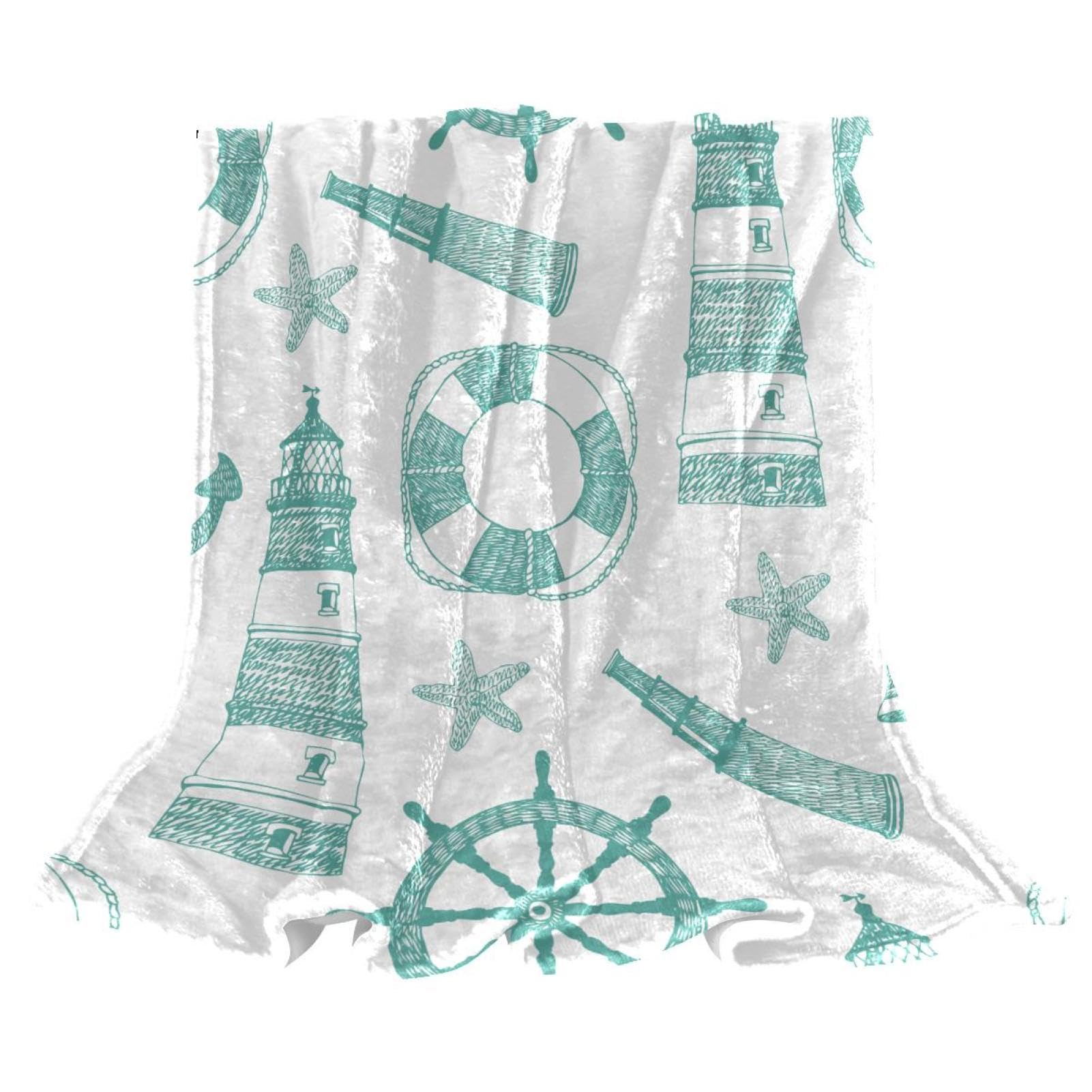 Couverture Polaire Voile De Phare : L'excellence d'un jeté de canapé microfibre doux 150x200cm
